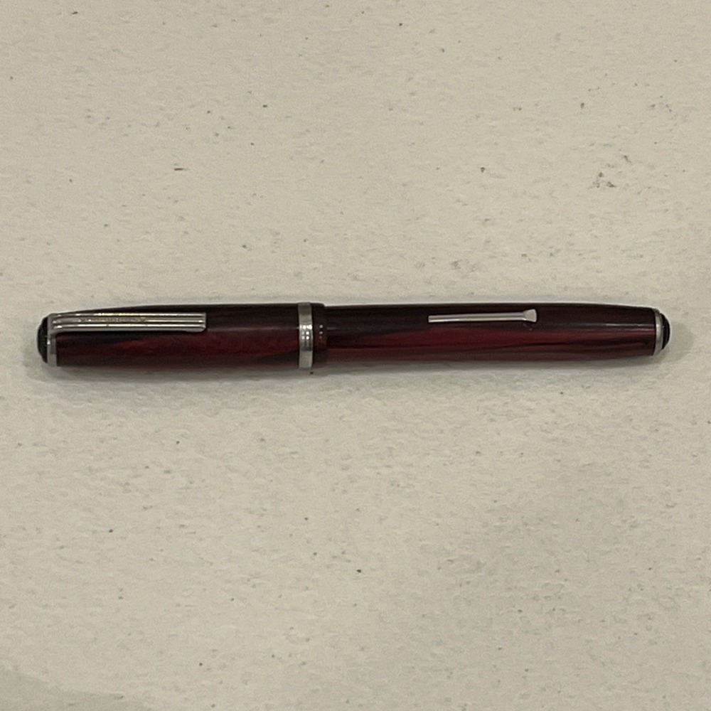 Vtg ESTERBROOK FOUNTAIN PEN Red Stripe, 5", 9128 Nib, Made In USA As Is Untested